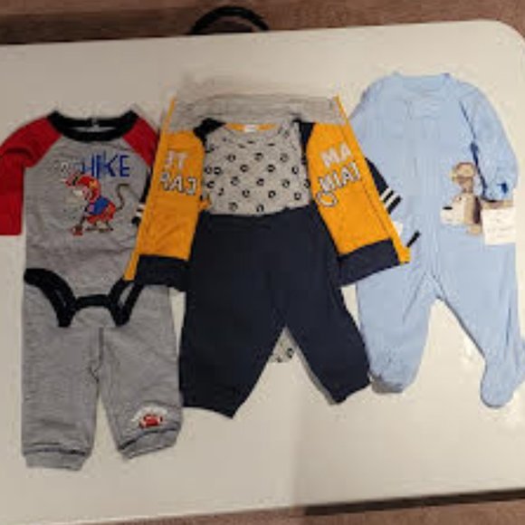 2 NWT & 1 NWOT Boys 3 month outfits -see description for details - Picture 2 of 5
